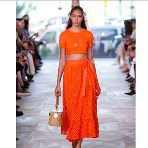 Tory Burch set: Runway Hermosa Skirt and Crop Top